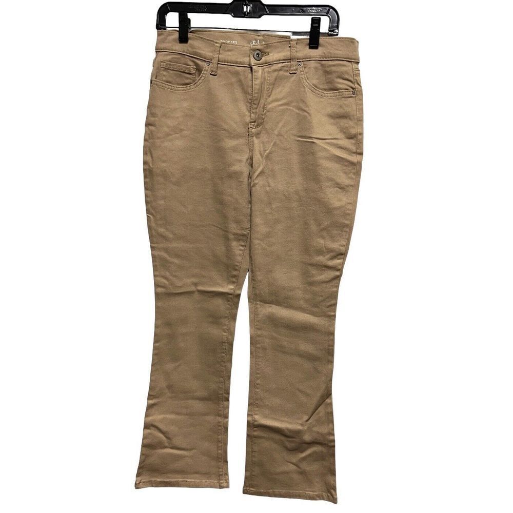 NWT $49 Macy's STYLE & CO Pants Women's Size 10P 10 Petite Tan Boot‎ Tag BKH-C